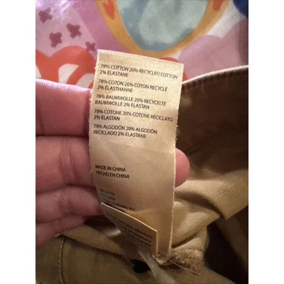 Anthropology Pilcro The Wanderer Straight Leg Pants Utility Cargo Tan | Wmn's 29 - Picture 12 of 12